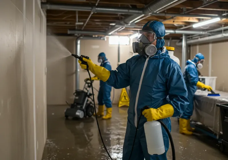 Basement Sanitization and Antimicrobial Treatment process in Buchanan County, MO